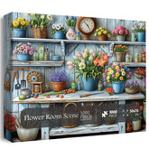 Scène de la salle de fleurs puzzle 1000 pièces
